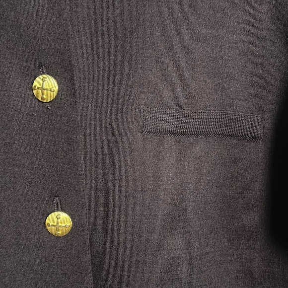 Vintage Liz Claiborne Knit Bordeaux Midi Single Button Dress size M- gently used - Picture 12 of 17